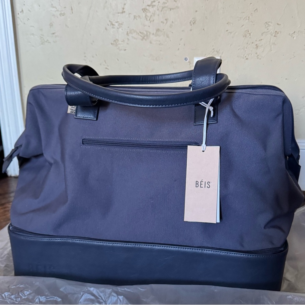 BEIS Navy Blue Weekender Bag